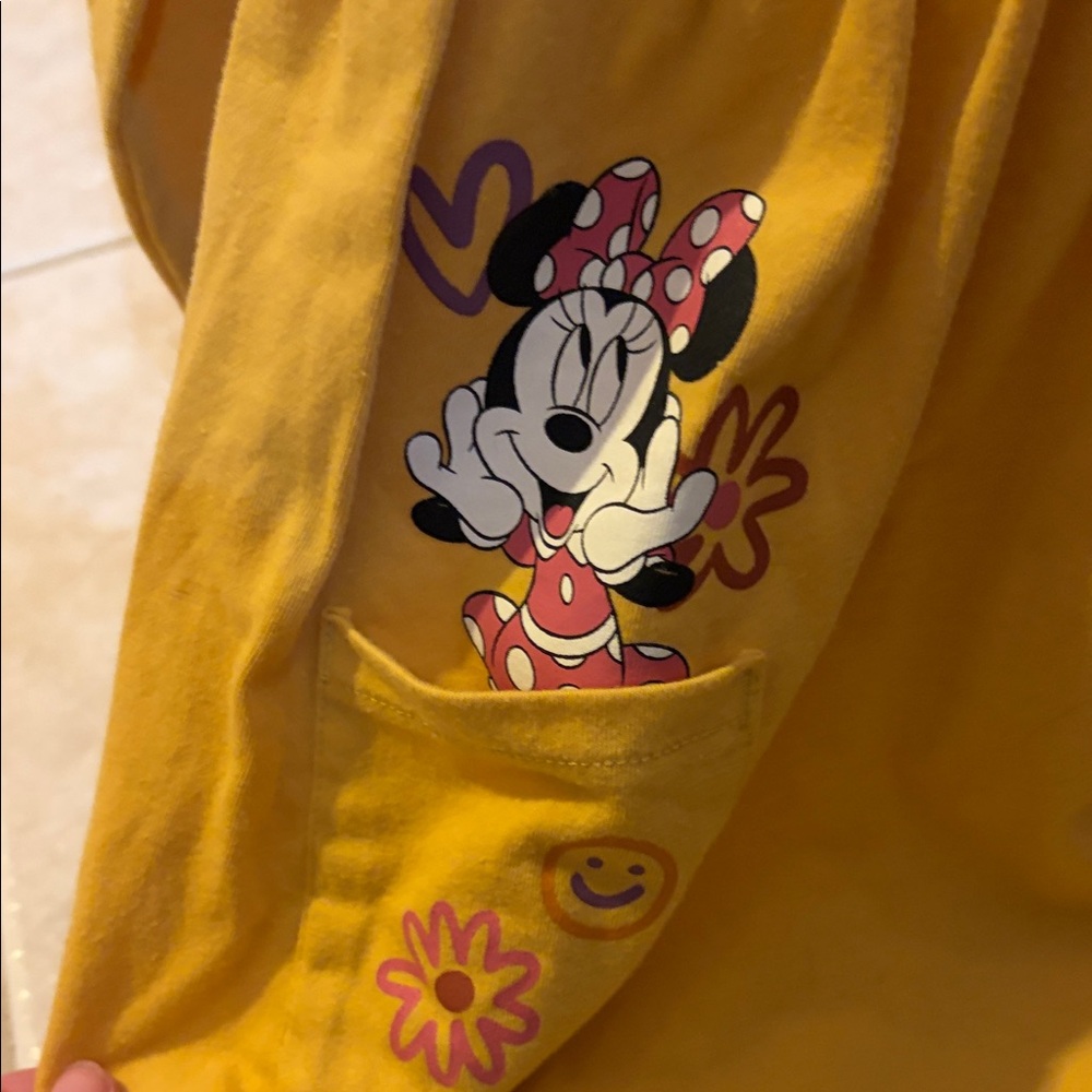 Disney Yellow Dress with Cartoon Characters - Picture 3 of 5